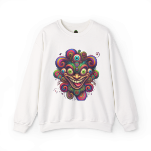 Hypnotic Swirl Face Crewneck Sweatshirt